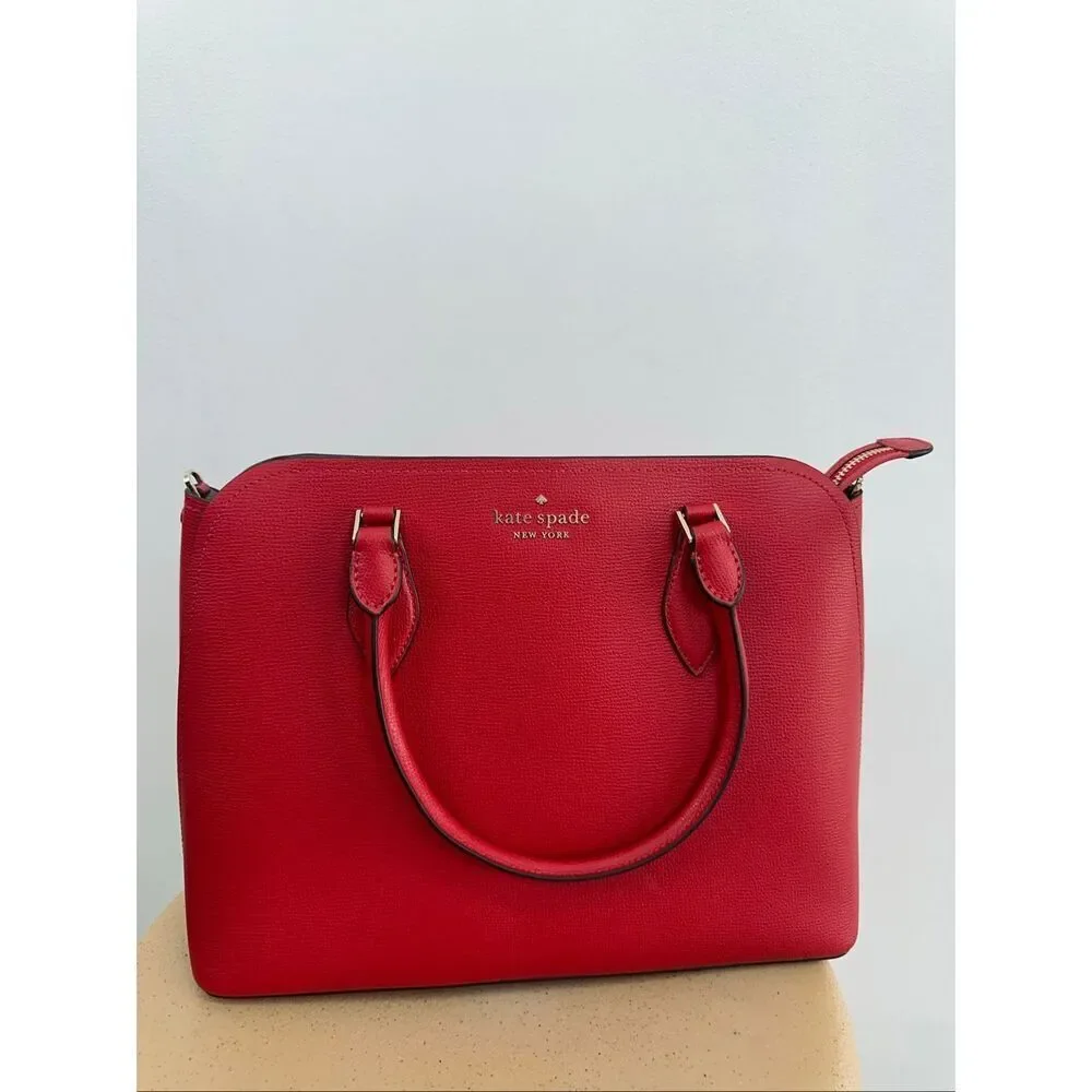 Kate Spade New York Darcy Large Satchel and Refined Grain Small Zip Cardcase in